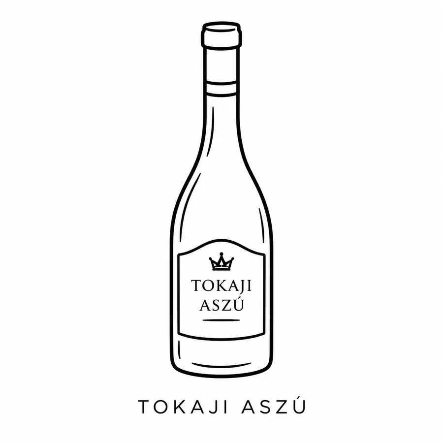 Flash tattoo design: line drawing of Tokaji Aszú
