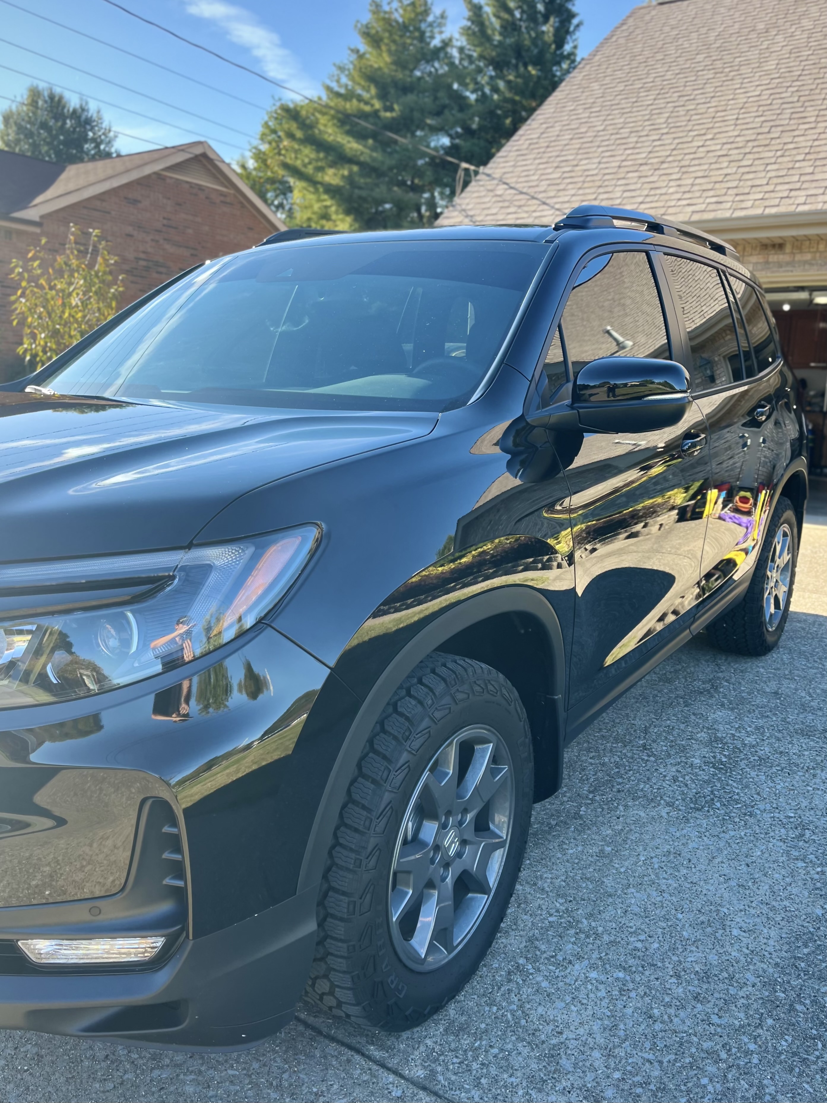 Waxed car with Wash Dawgs Detail
