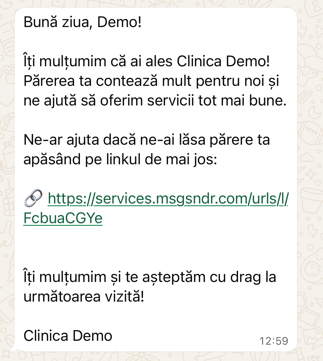 Solicitare automata de recenzii Google dupa fiecare programare la clinica