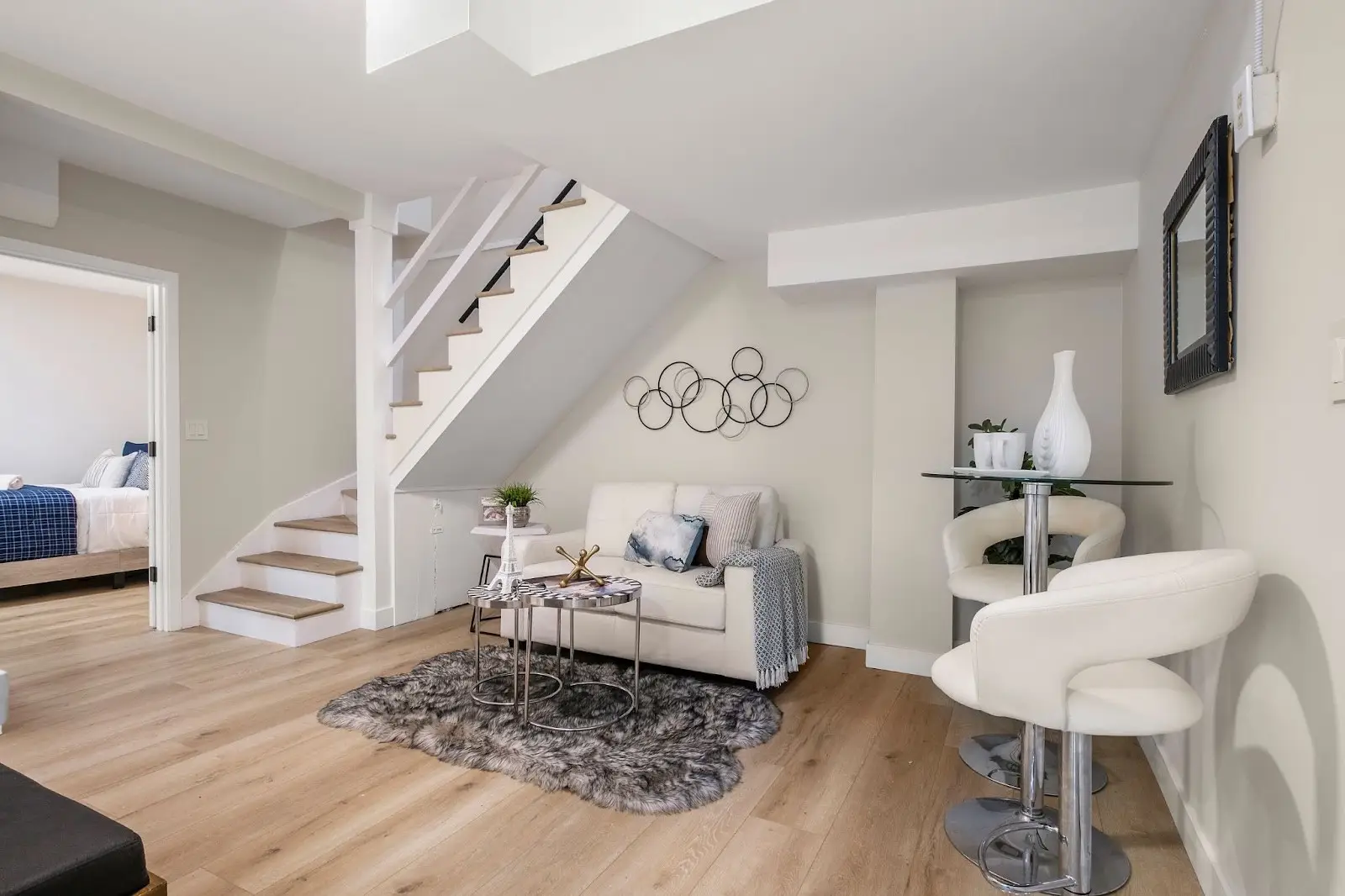 Basement bathroom addition