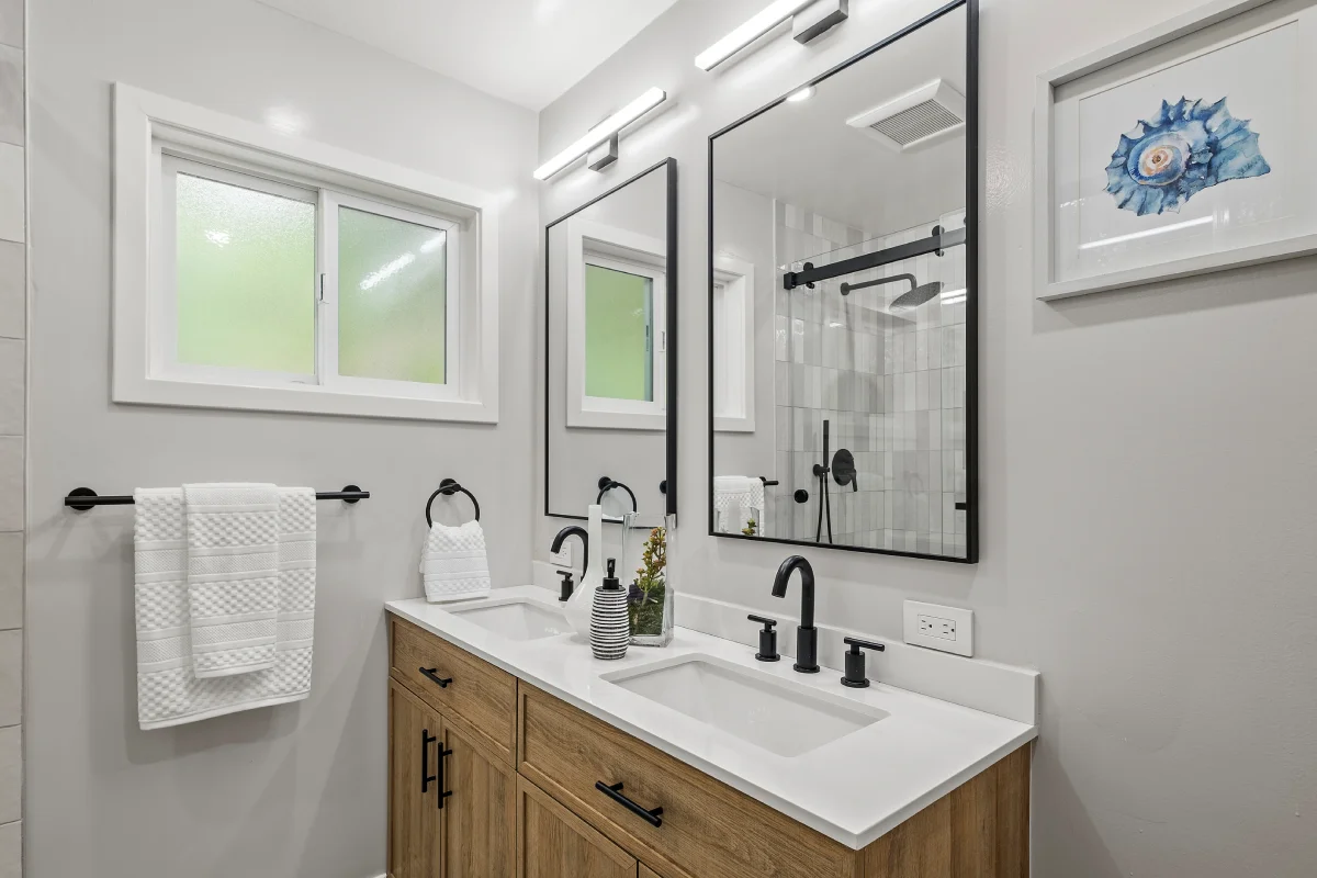 Basement bathroom addition