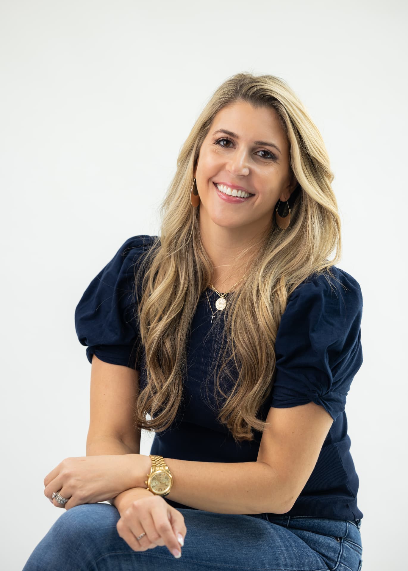 Carissa Hetrick in a navy top