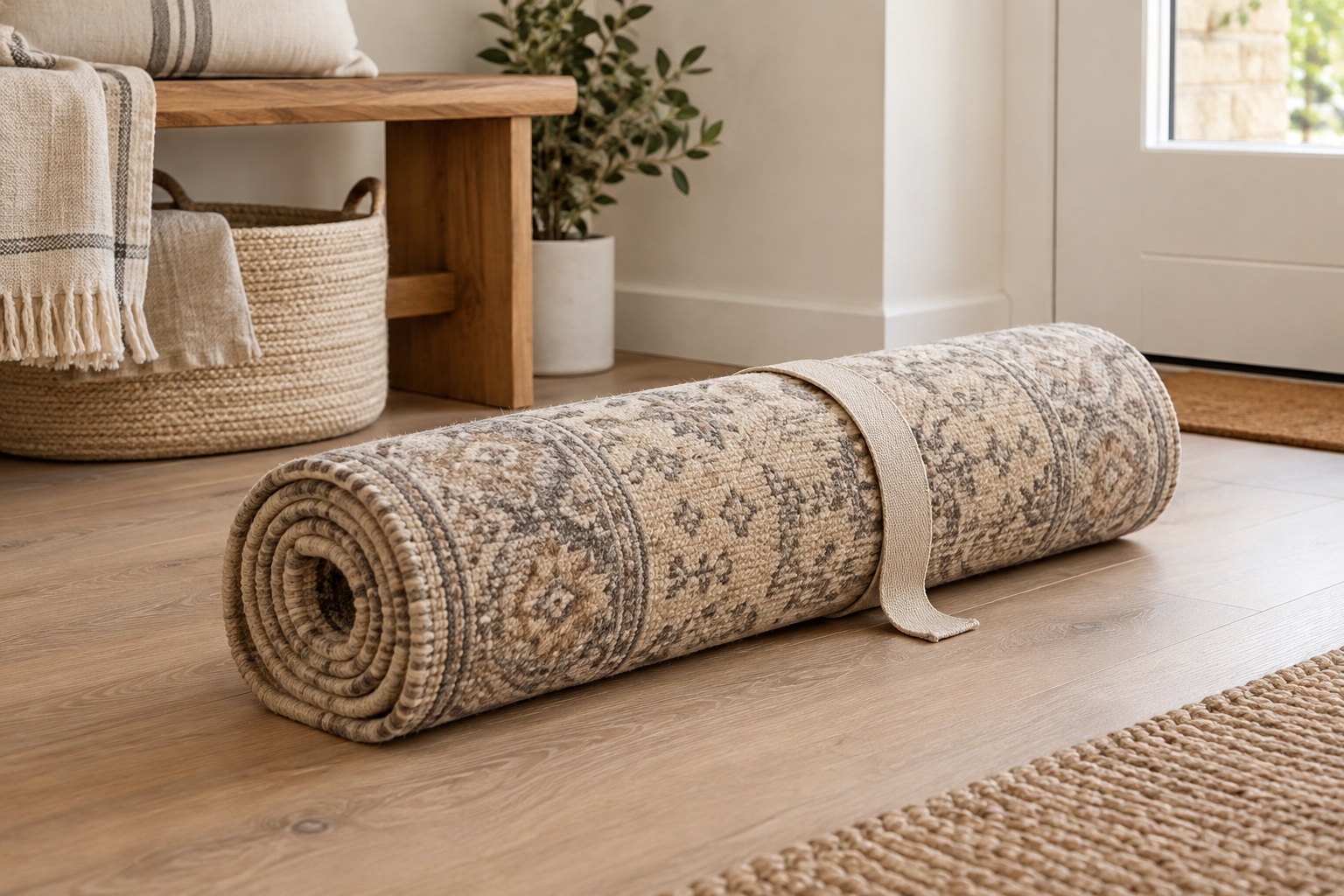 Illustration : un tapis roulé pour préparer sa collecte