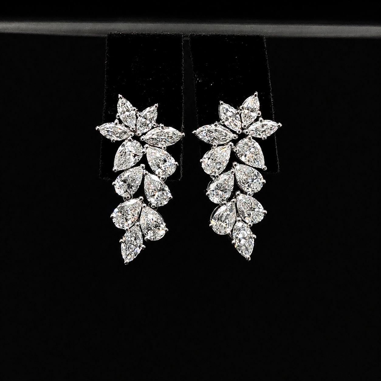 Kisme Noir Floral Diamond Earrings
