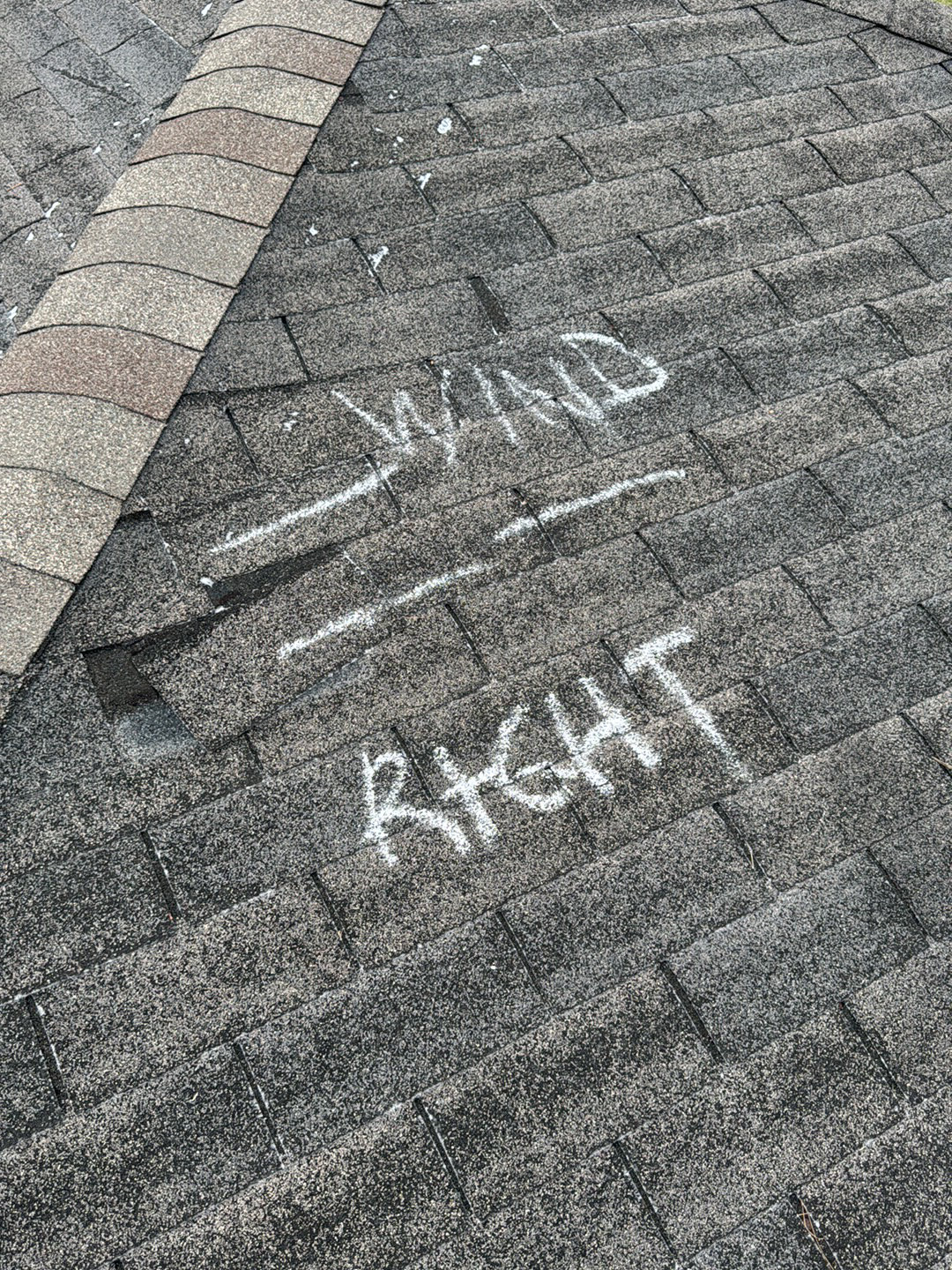 Wind Damaged Shingles Fayetteville GA - Insurance Claim Inspection Wind damaged shingles Fayetteville GA - Rooftops Unlimited