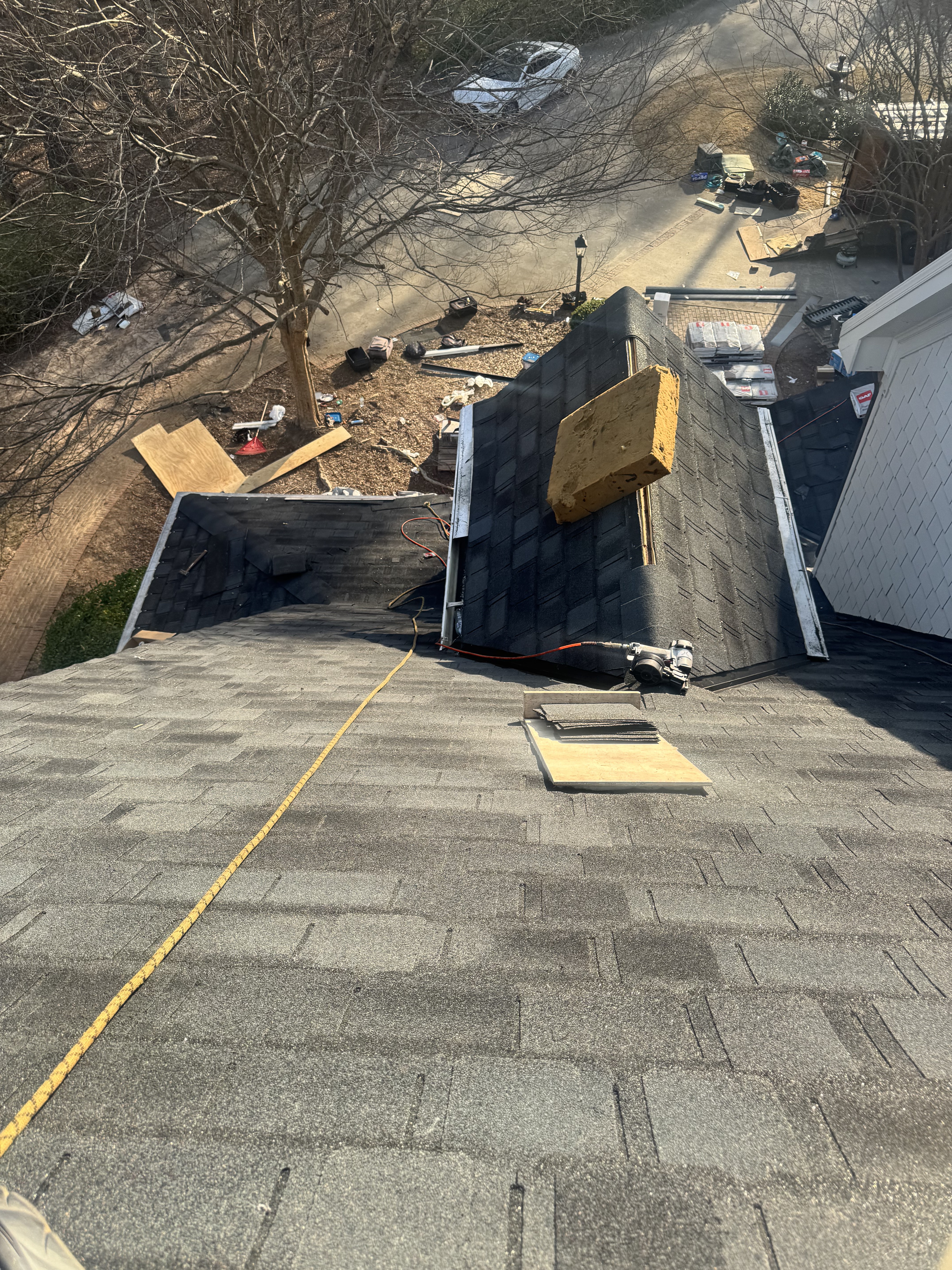 Residential Roof Replacement High-quality residential architectural shingle roof replacement on a Metro Atlanta home, showcasing premium home exterior craftsmanship
