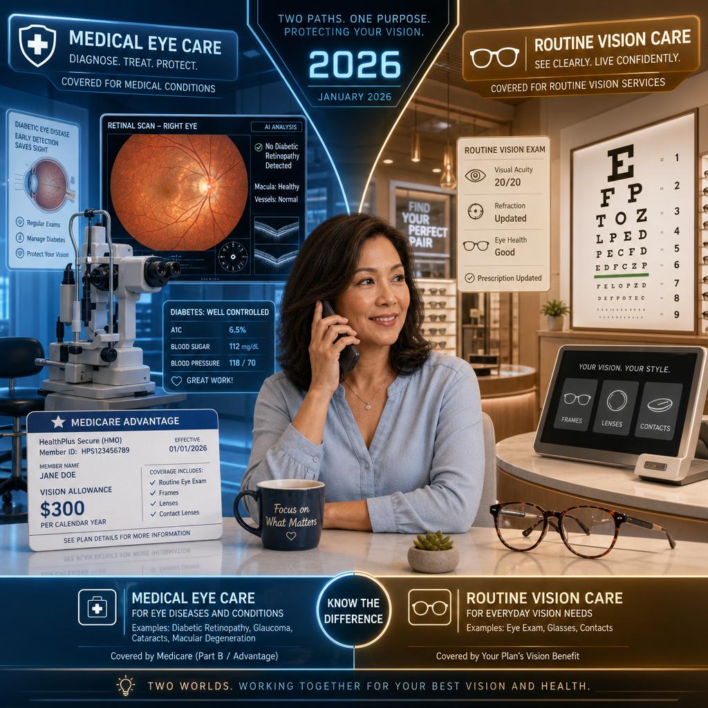 The 2026 Medicare Diabetic Eye Exam Trap When Vision Benefits And Medical Coverage Collide
