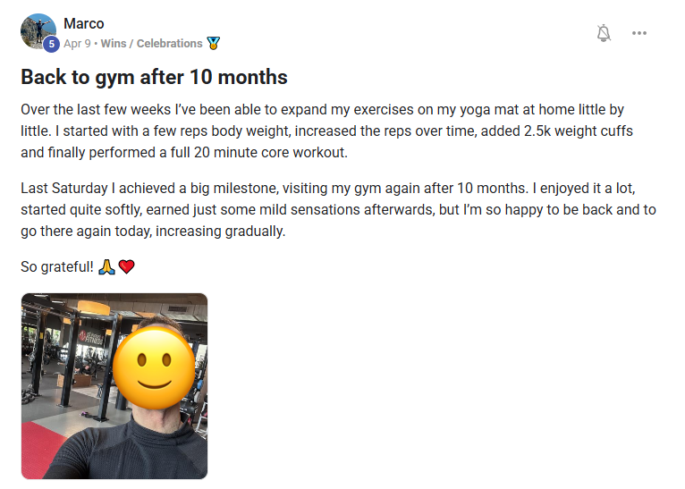 Member win - exercise