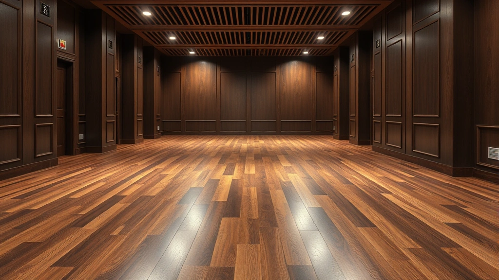 Flooring options displayed in a showroom in Novi, MI.