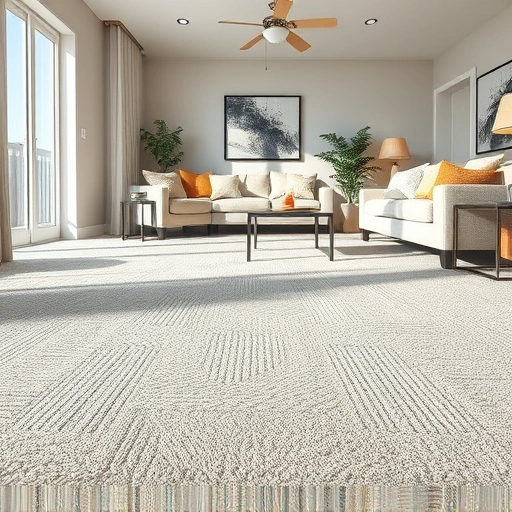 Seamless carpet patch repair in a modern Ann Arbor living room, highlighting expert craftsmanship and interior design.