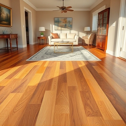 Completed residential flooring project in Ann Arbor MI featuring elegant hardwood and cozy carpet textures.