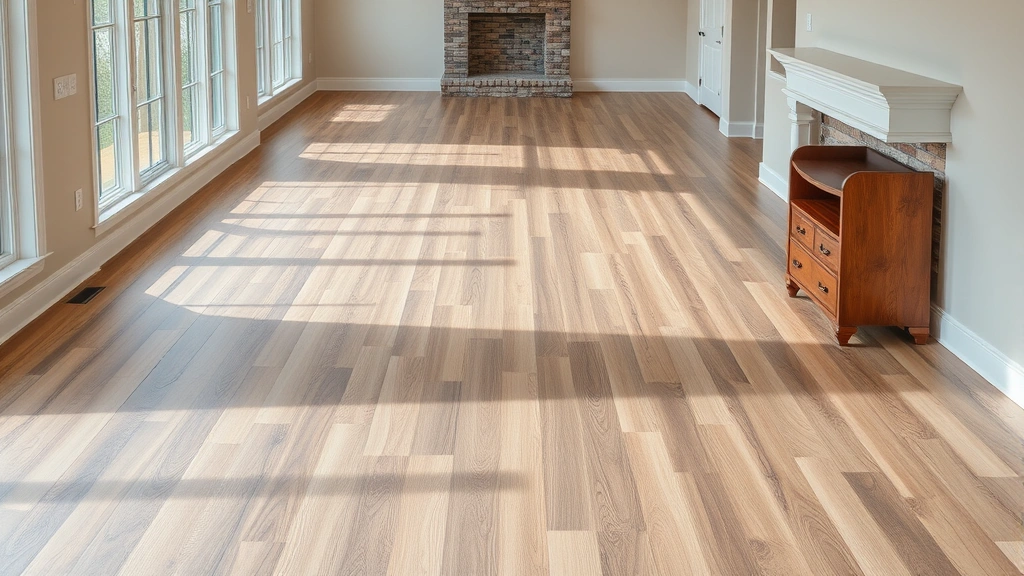 Flooring installation in a residential space in Pittsfield Township, MI.
