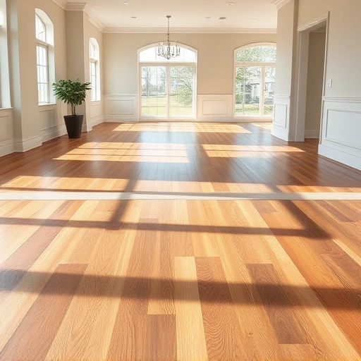 Completed flooring installation in Brighton MI featuring elegant hardwood and modern tile designs in a bright room.