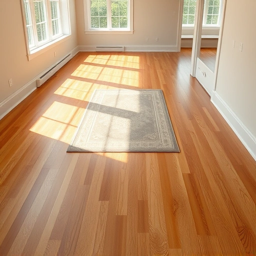 Spacious room with polished hardwood flooring, natural light, and perfectly aligned edges in Ann Arbor MI.