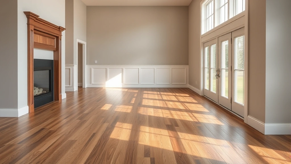 Flooring in Waterford Township, MI with a modern design and warm color tones.