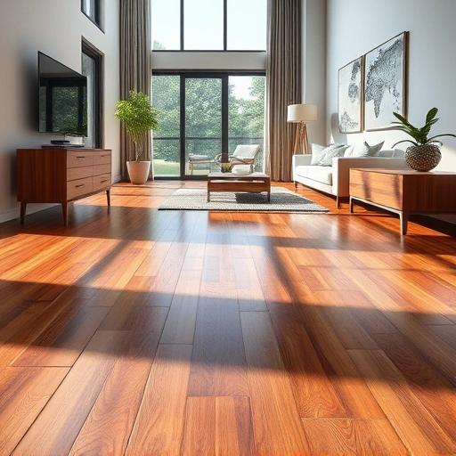 Completed flooring installation in Western Wayne County MI featuring hardwood and modern tiles in a contemporary interior.
