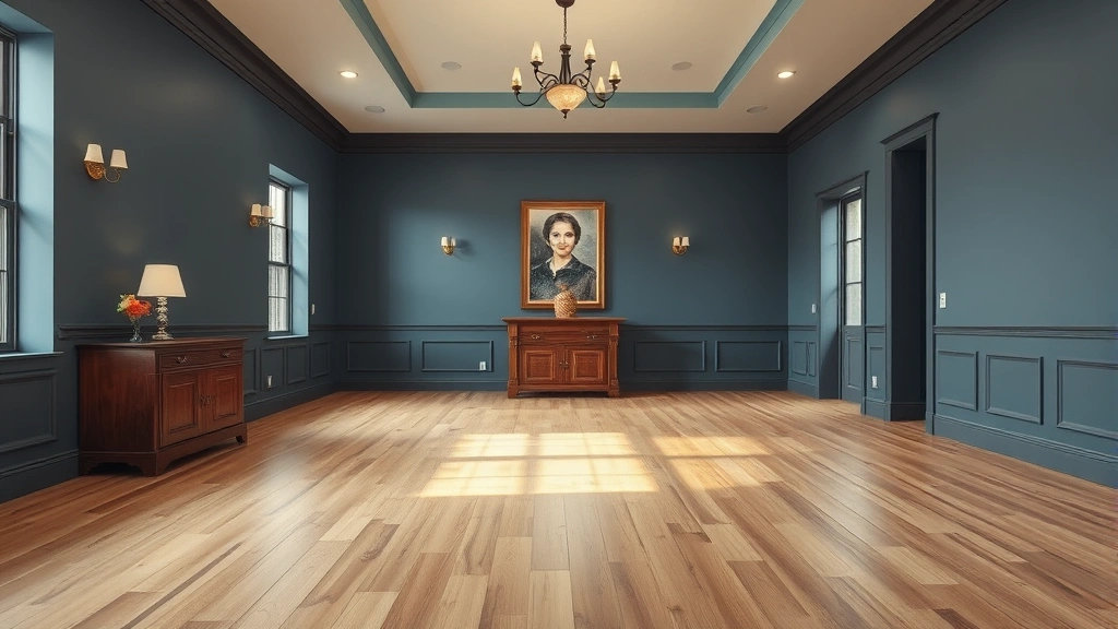 Flooring installation in a modern home in Saline, MI with wood and tile designs.