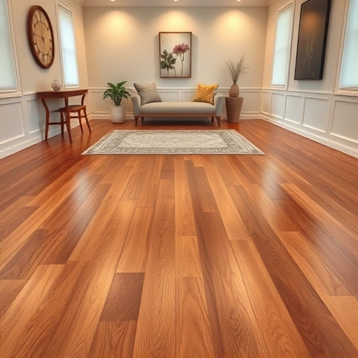Beautiful hardwood flooring installation in Westland, MI with polished finish and inviting atmosphere.