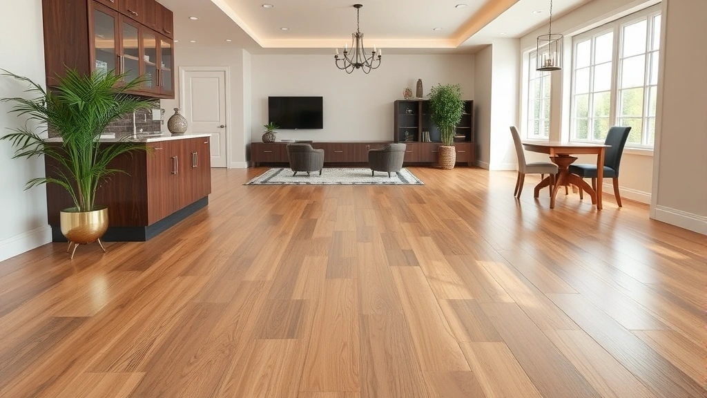 Flooring installation in a modern home in Royal Oak, MI with wood and tile materials.