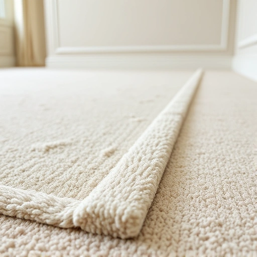 Completed carpet tack strip replacement in a well-lit room highlighting plush carpet and secure tack strips.