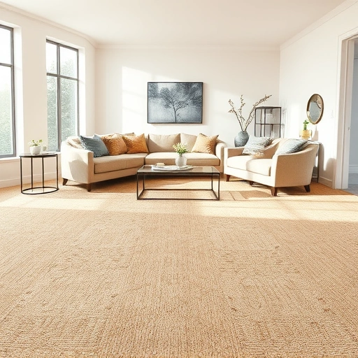 Spacious living room in Farmington Hills with warm carpet, elegant furniture, and natural light enhancing the atmosphere.