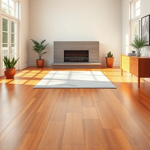Spacious living area in Washtenaw County MI featuring elegant hardwood floors and modern decor under natural light.