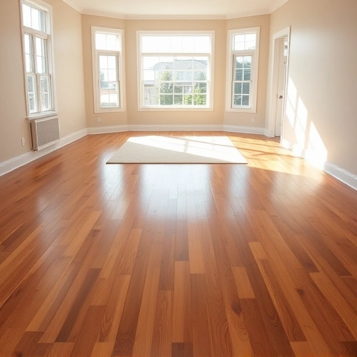 Spacious Ann Arbor home interior with gleaming hardwood floors, large windows, and soft neutral walls.