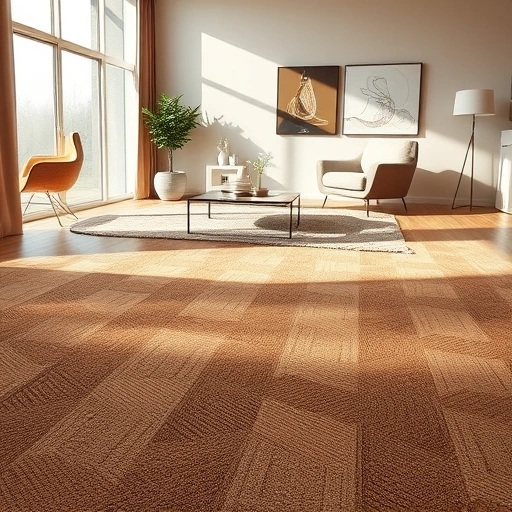 completed carpet flooring installation in a spacious living room with warm tones and elegant decor in Saline MI