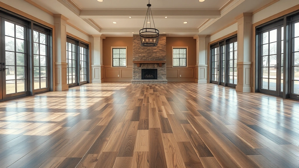 Flooring installation in a modern home in Western Wayne County, MI.