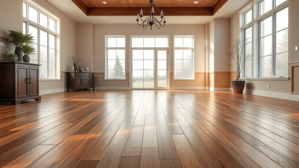 Flooring installation in a modern living room in Farmington Hills, MI.