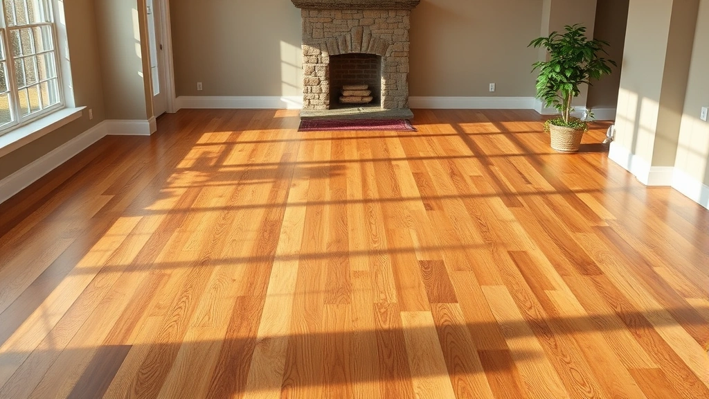 Flooring installation in a modern living room in Walled Lake, MI.