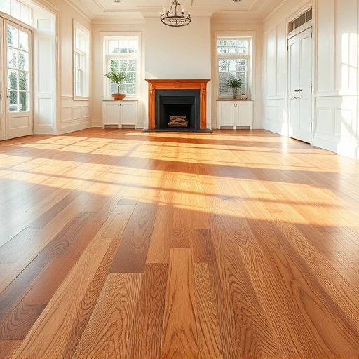 Spacious room with polished hardwood flooring, large windows, and warm tones in an Ann Arbor interior setting.