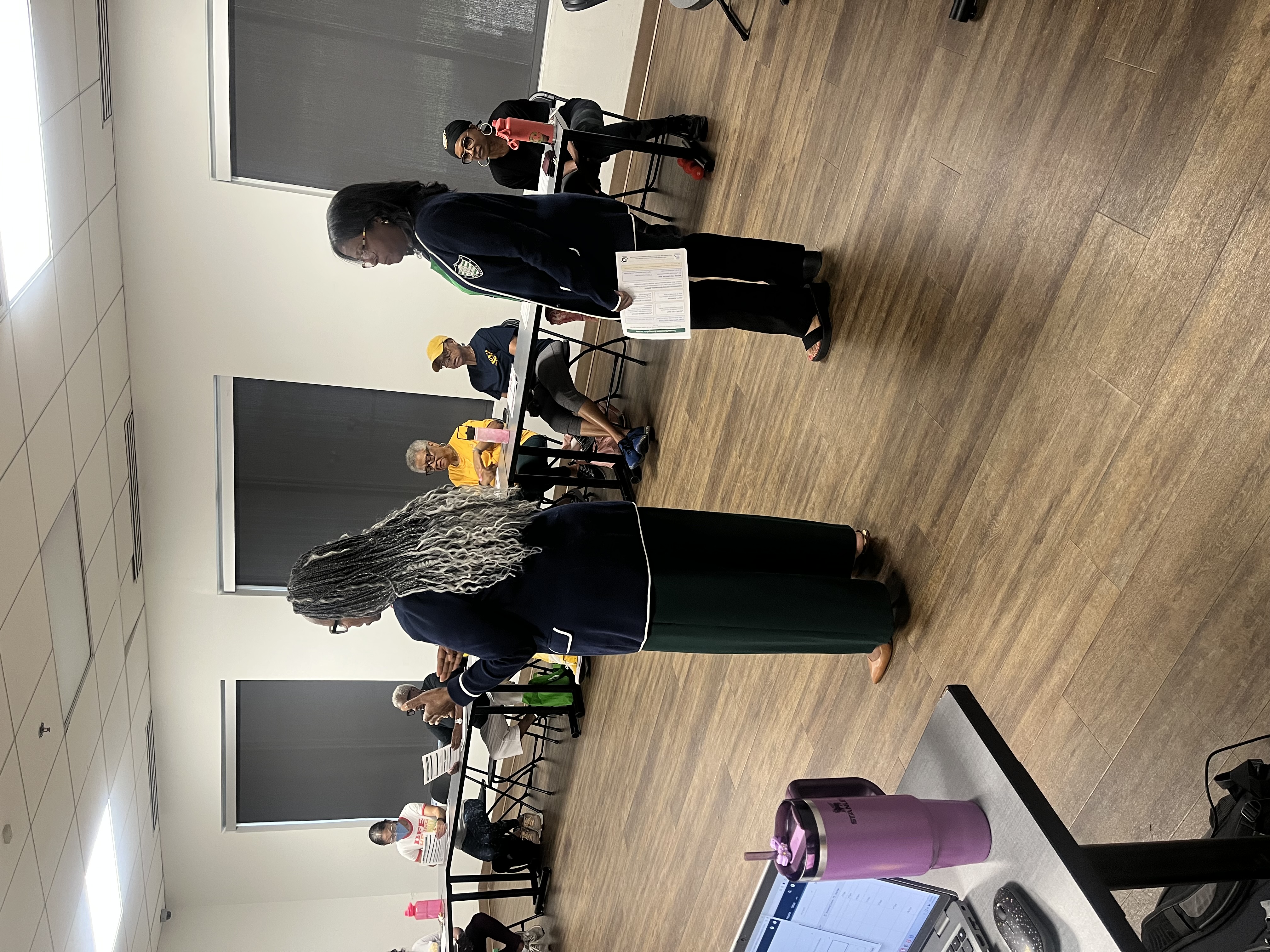 Community financial education event with Tinisha and a Dominion professional, view 1