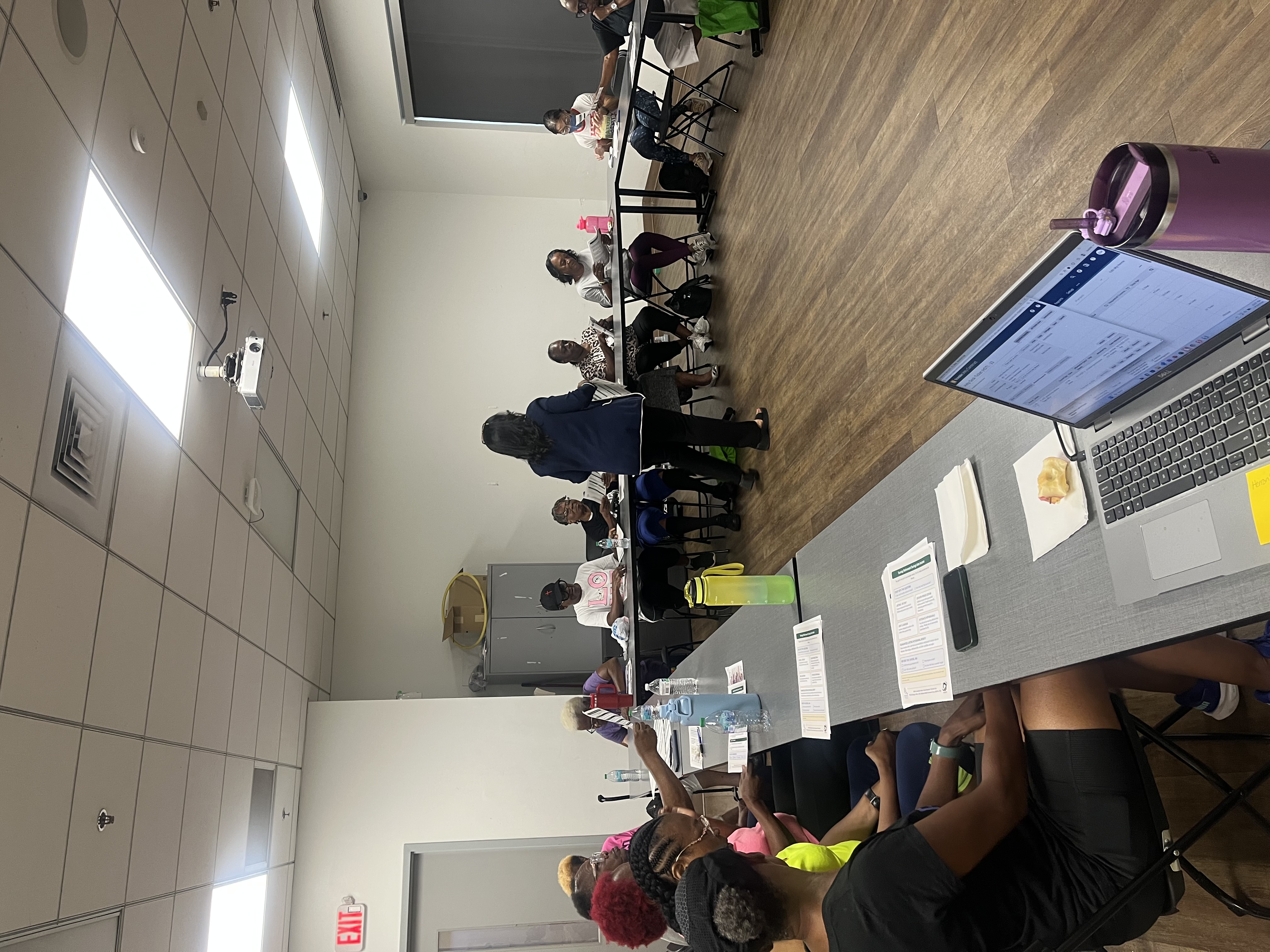 Community financial education event with Tinisha and a Dominion professional, view 3