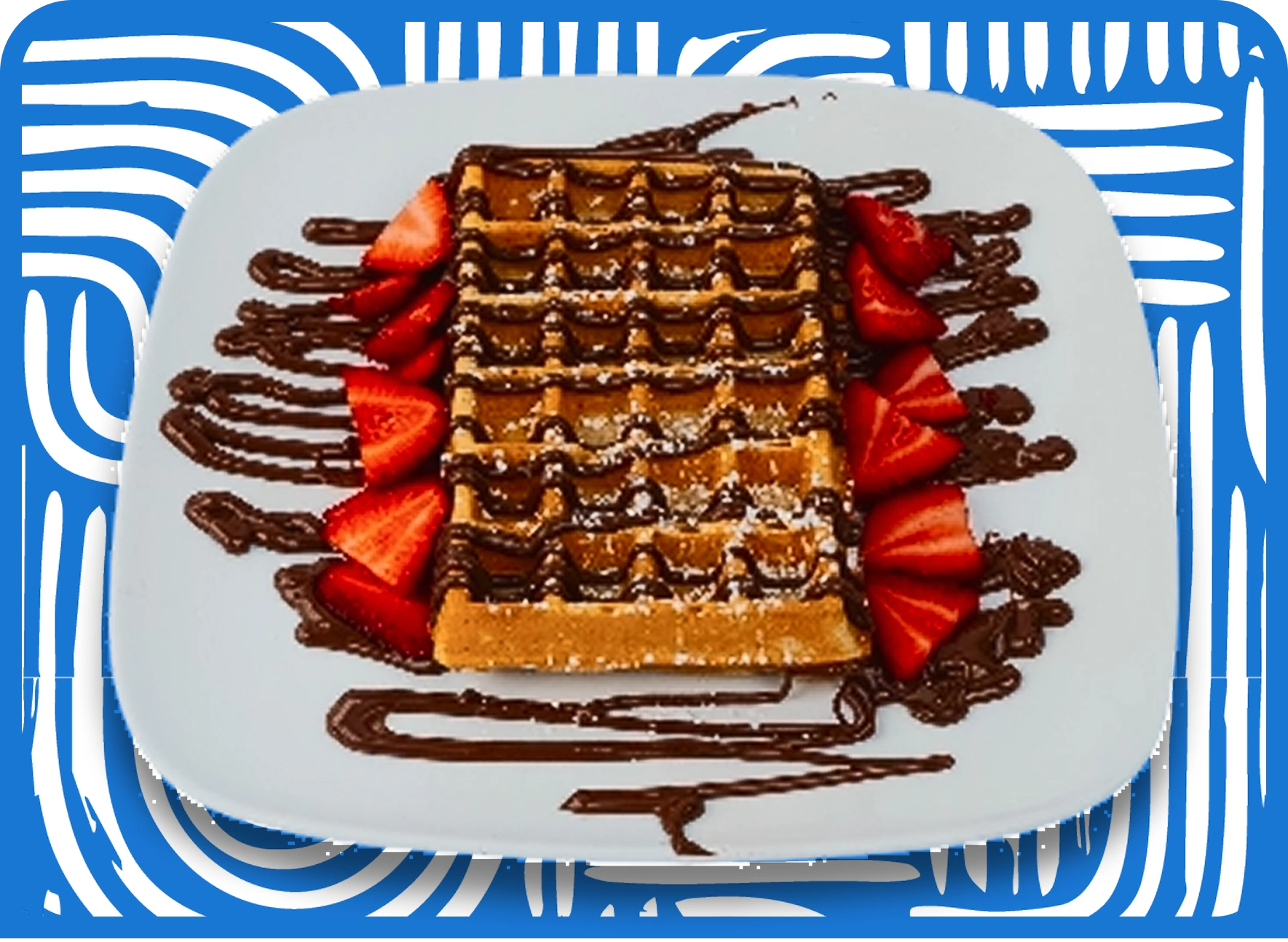 Classic Nutella Waffles | Aruba Café