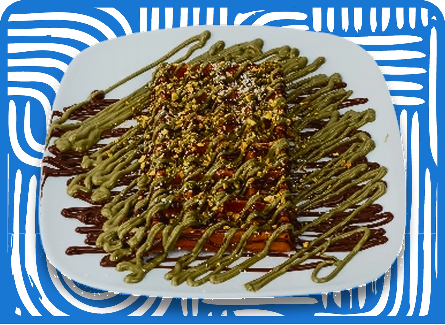 Pistachio Waffles | Aruba Café