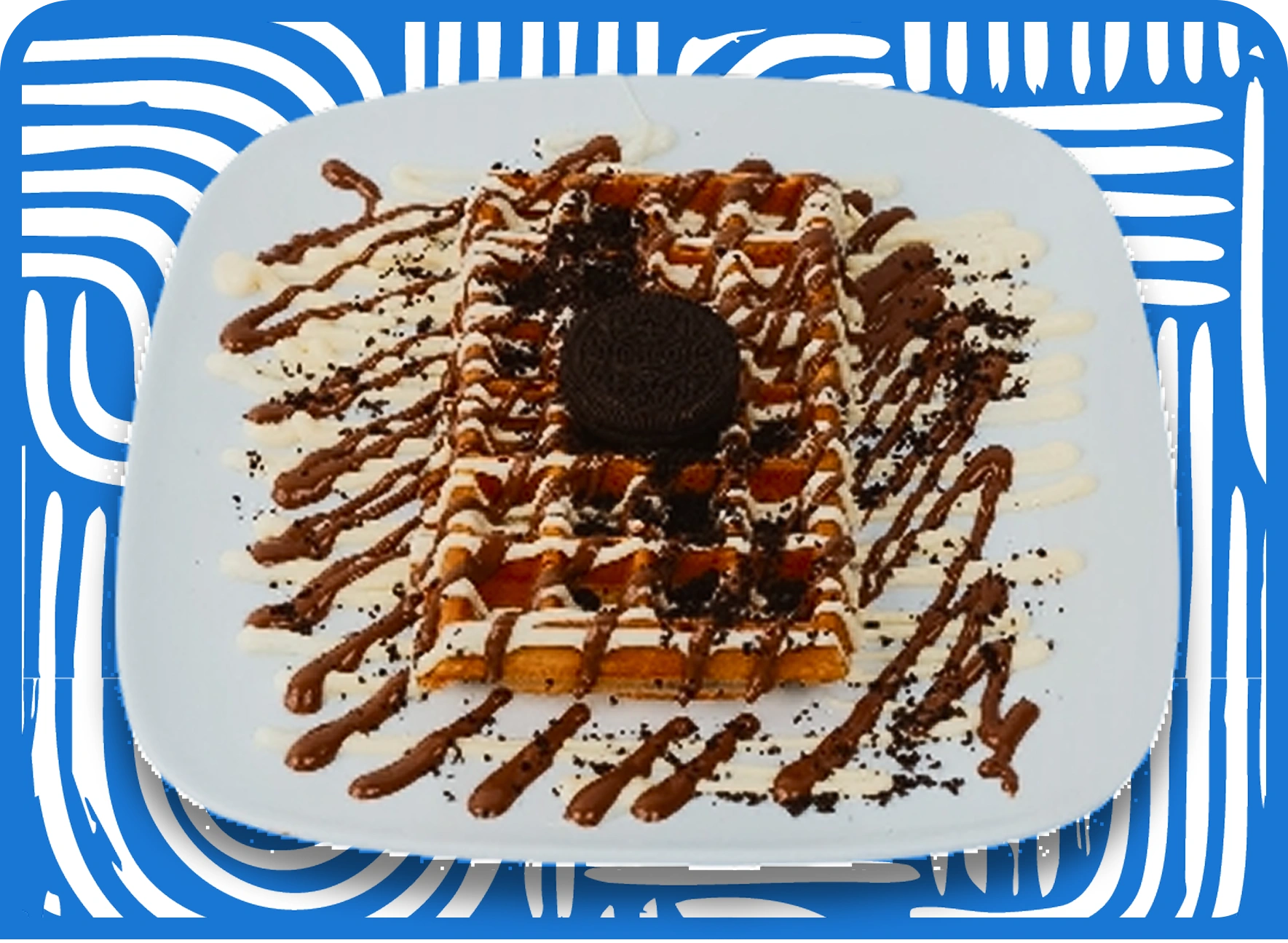 Oreo Waffles | Aruba Café