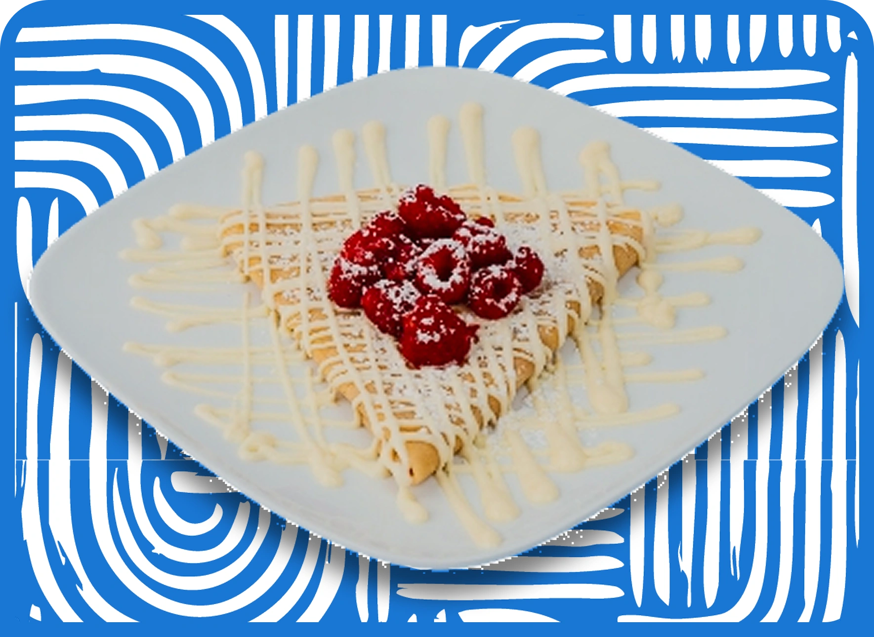 White Chocolate Raspberry Crepe | Aruba Café