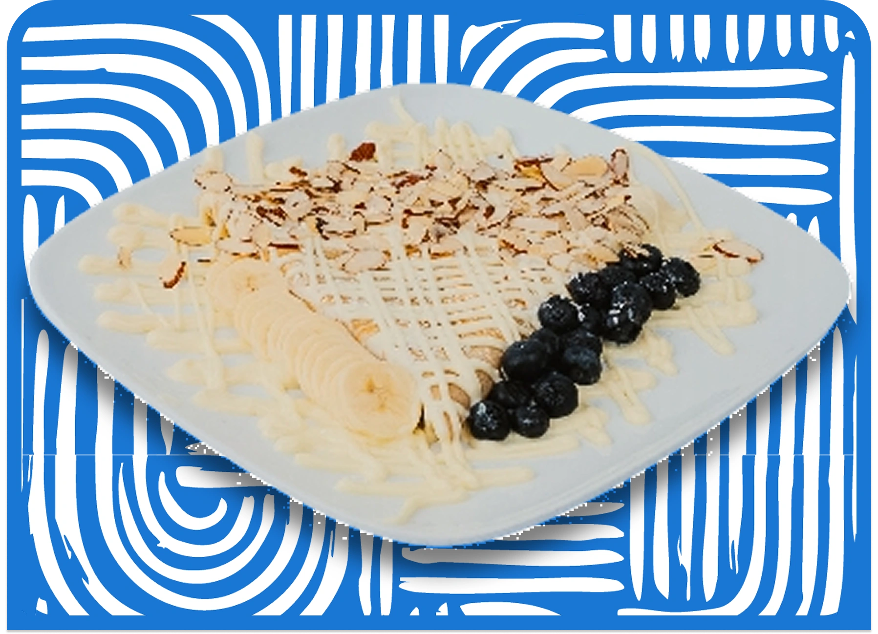 Banana Blueberry Crepe | Aruba Café