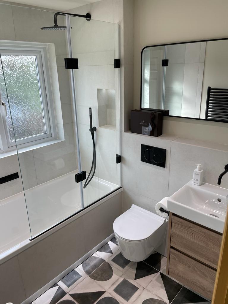 En-suite shower room in a converted loft