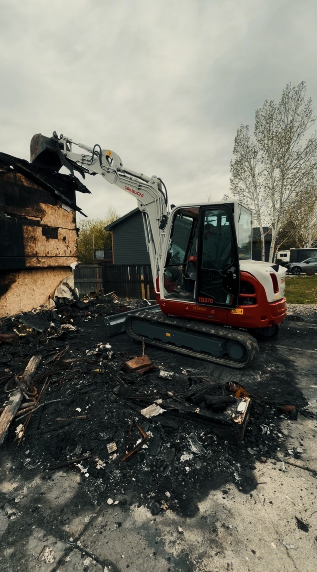 Breach and Clear Demolition excavator on job site Billings MT