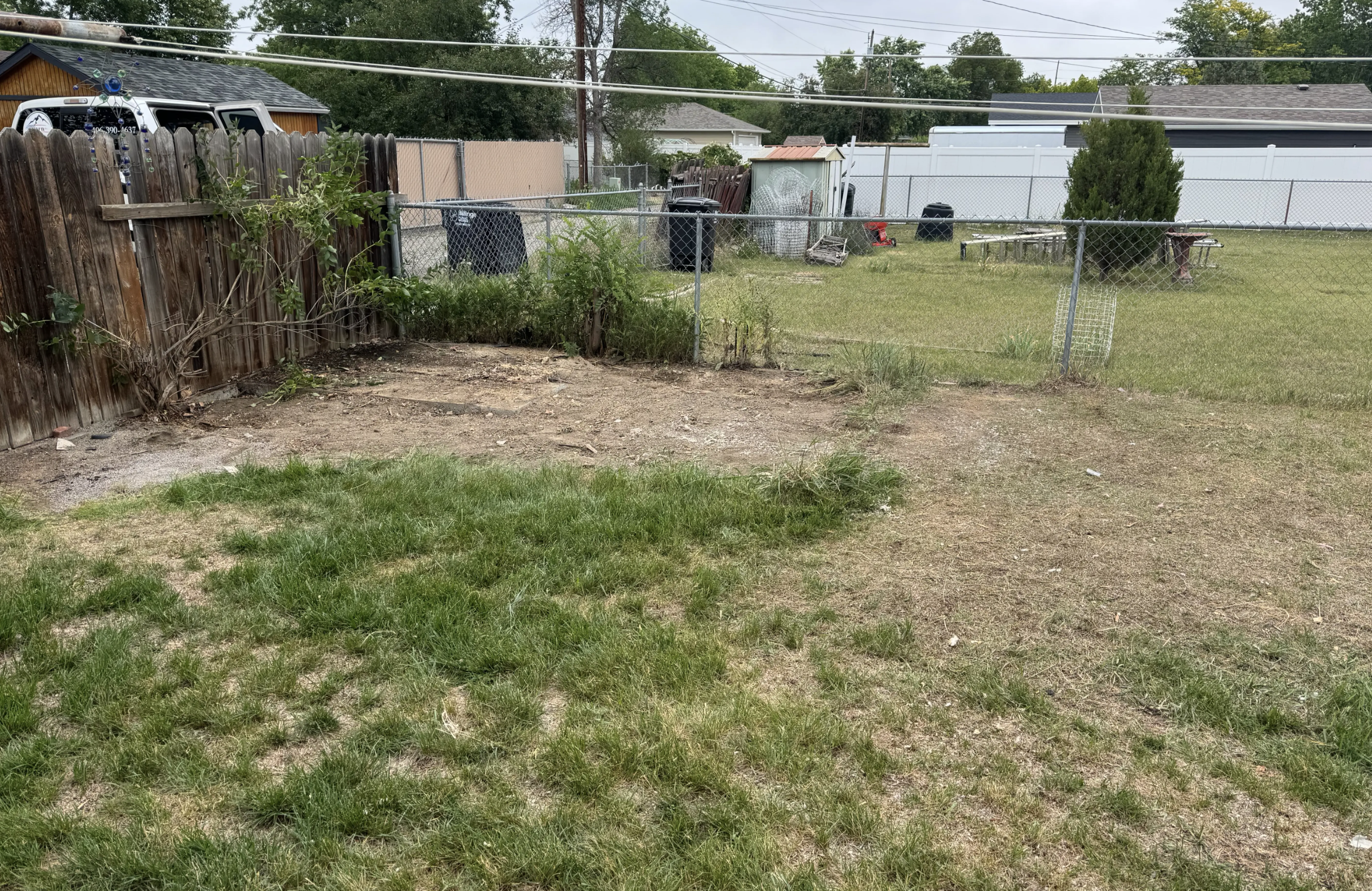 Clean cleared yard after shed demolition Billings MT