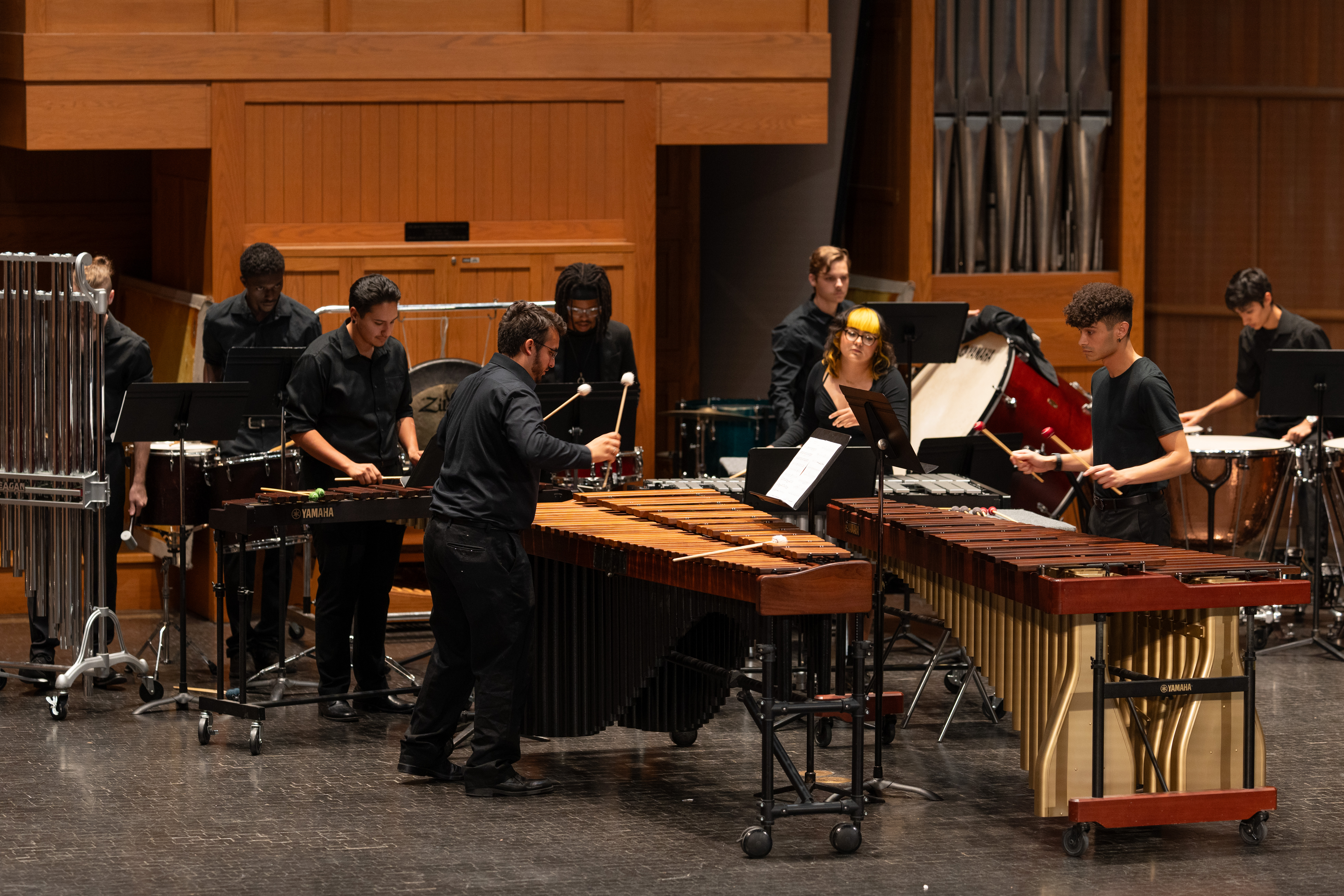 Percussion performance from senior composition recital