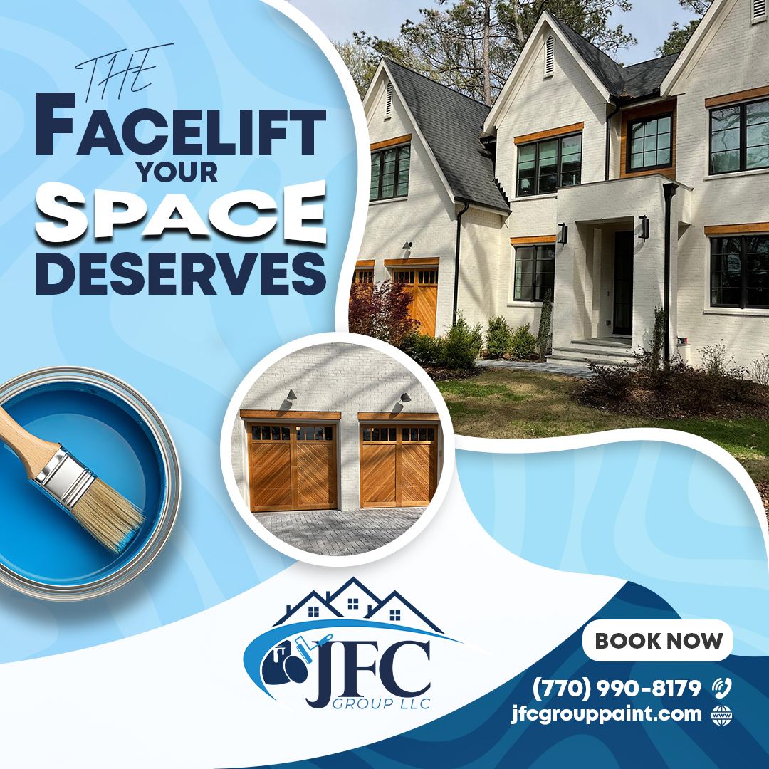 Painter carefully painting the exterior trim of a residential house