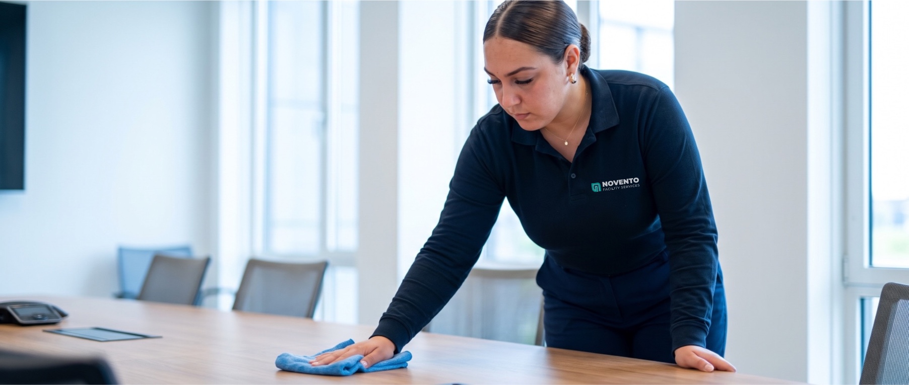 Novento medewerker schoonmaak kantoorruimte