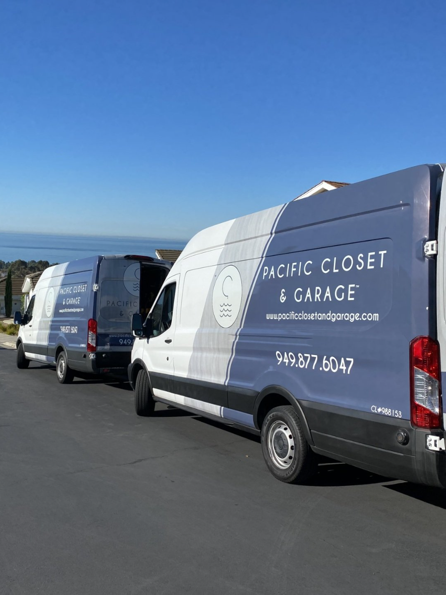 pacific closets & garage truck