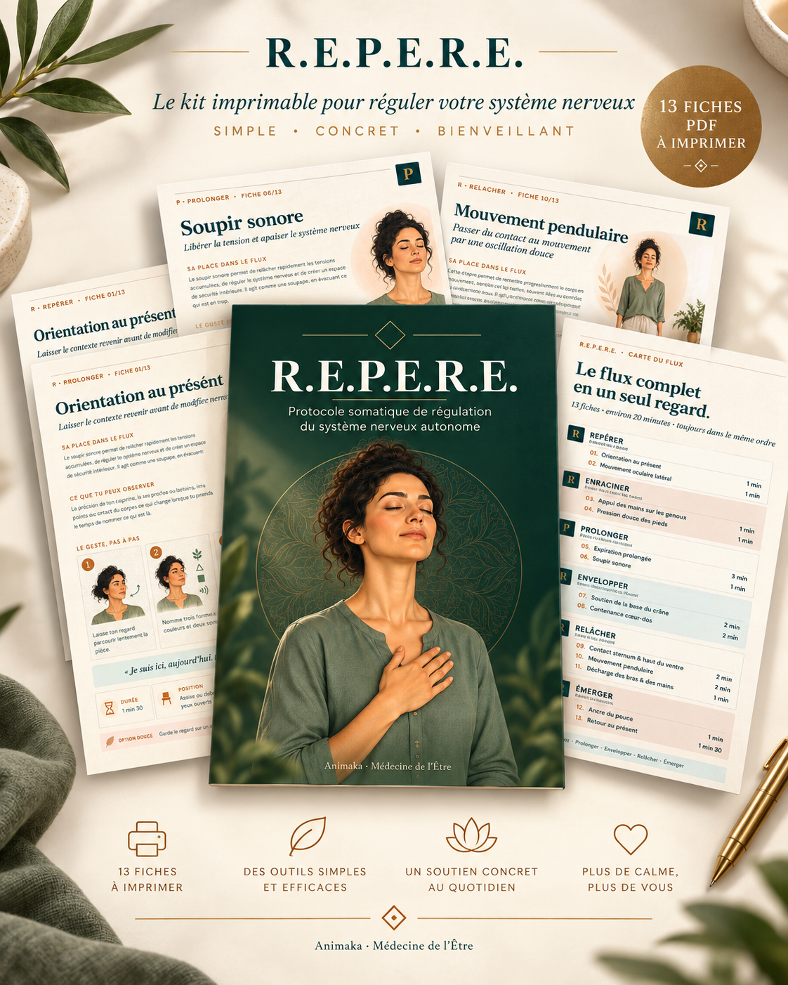 Le protocole somatique R.E.P.E.R.E. et ses 13 fiches