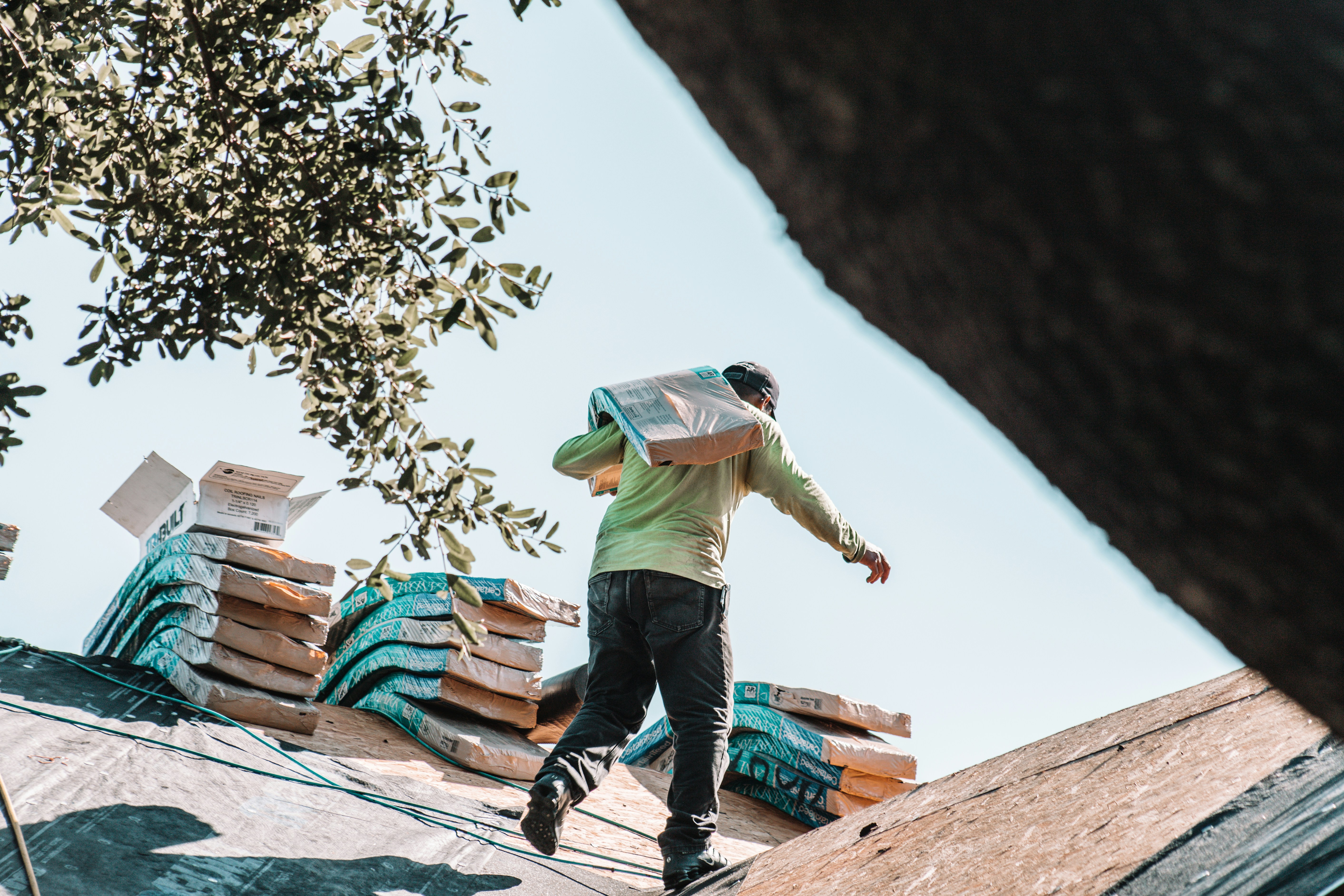 Storm damage roof repair