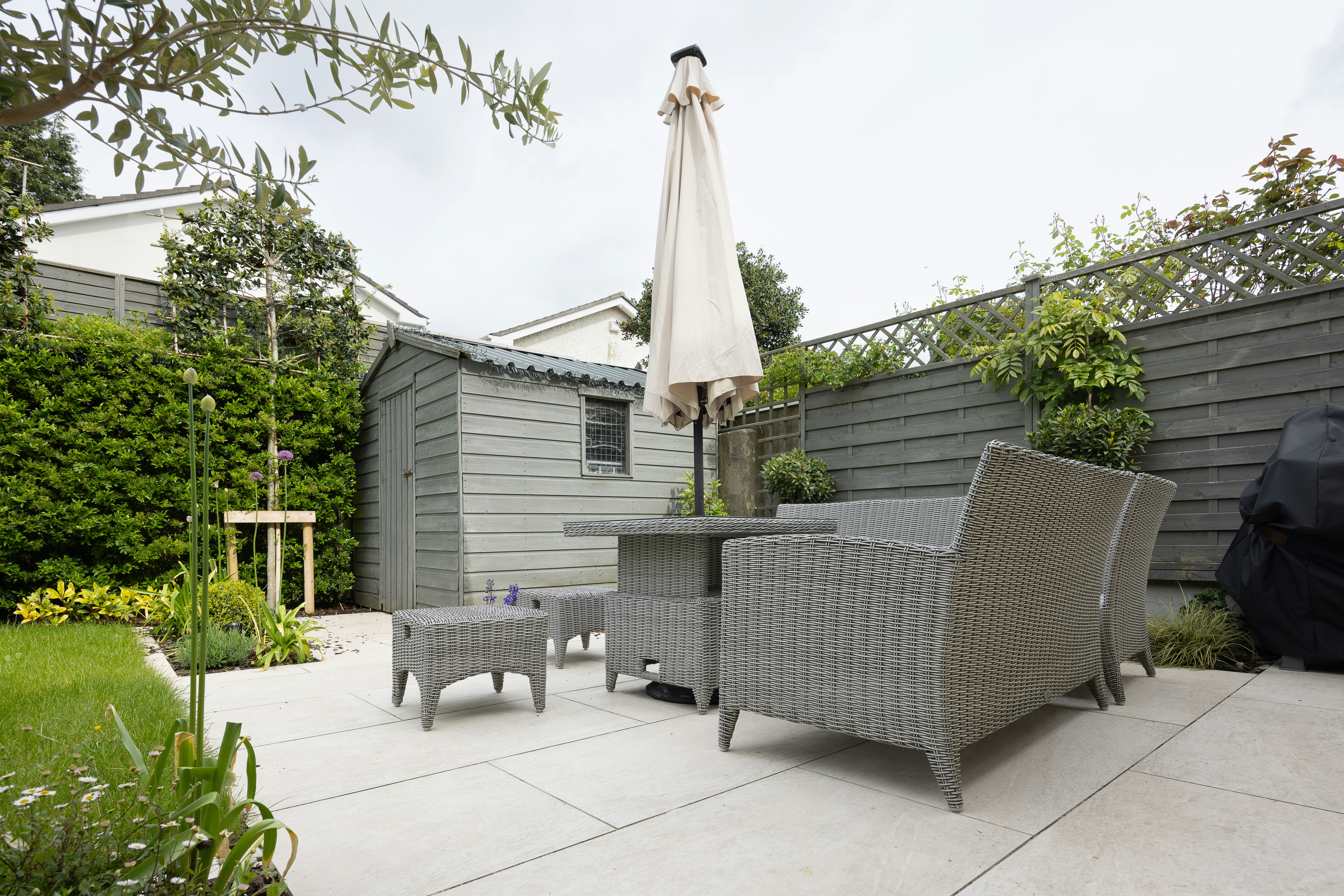 Concrete patio