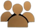 Character silhouette icon